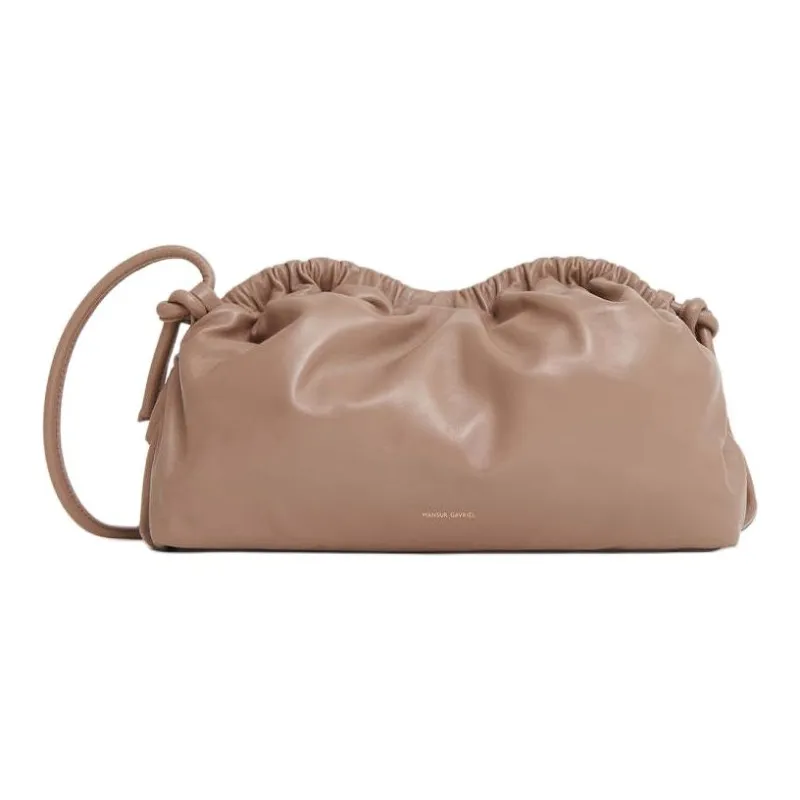 MANSUR GAVRIEL Lambskin Cloud Bag Clutch Extra Large Women's Brown-0