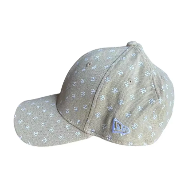 New Era Polyester Baseball Caps Unisex Beige-1