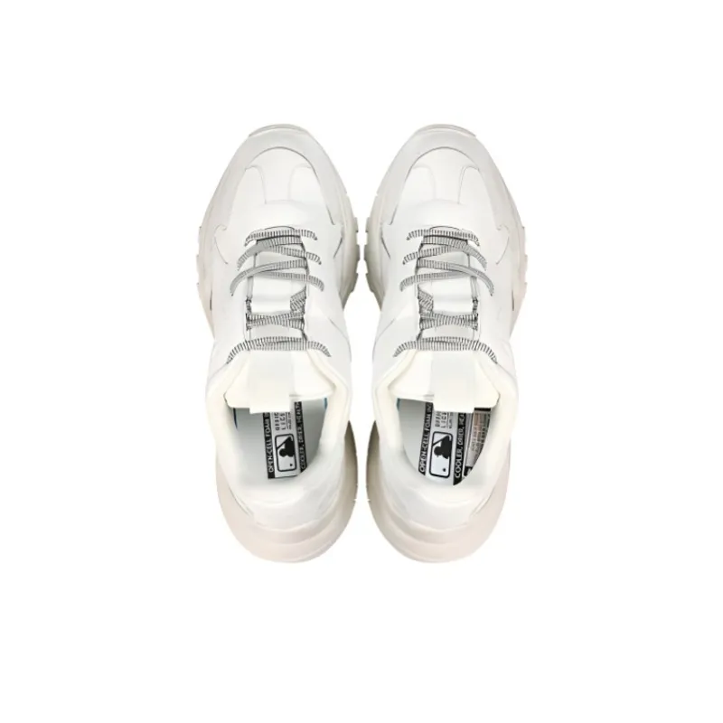 MLB Big Ball Chunky Chunky Sneakers Unisex Low Top White-3