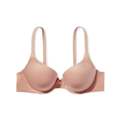 Victoria's Secret BODY By VICTORIA 7449 Comfort Fit Perfect Shape Push-Up Smooth Bra Women's Gray Pink