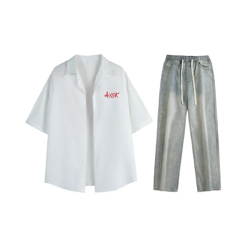 A.X.S.K Shirt Matching Set Unisex-32