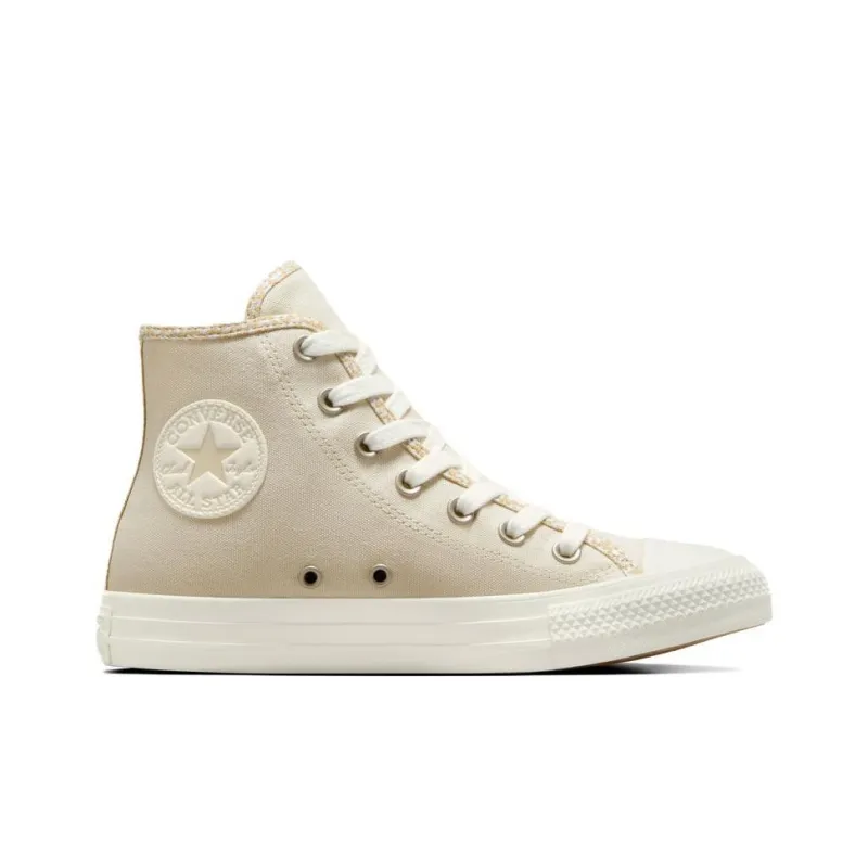 Converse Chuck Taylor All Star Leopard Durable Breathable High Top Canvas Shoes Women's Brown White-1