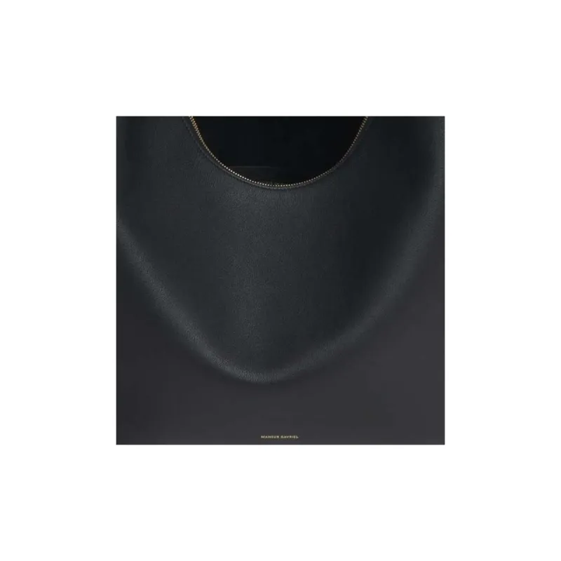 MANSUR GAVRIEL Calfskin Hobo Bag Handbag Shoulder Bag Extra Large Women's Black-4