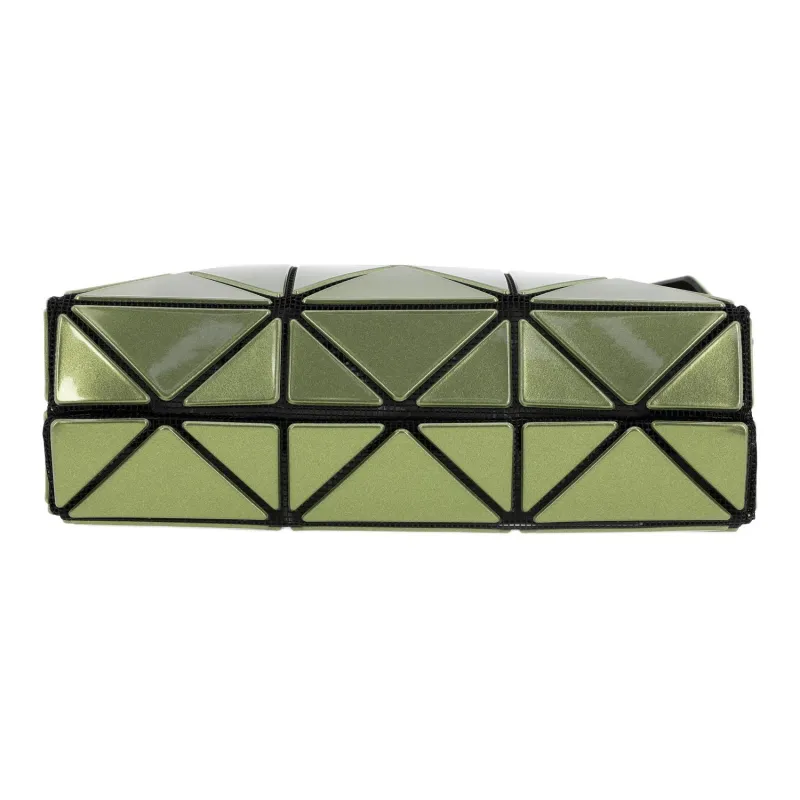 ISSEY MIYAKE Polyvinyl Chloride Resin Handbag Women's Khaki-3