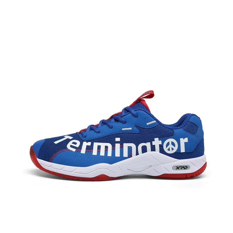 XPD Badminton Shoes Unisex Low Top White/Blue-7
