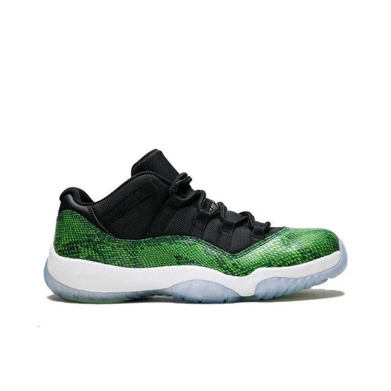 Jordan 11 Retro Low Green Snakeskin-1