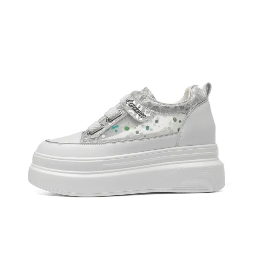 CARDANRO Low Top Slip on Hook and Loop Skateboard Shoes Women's