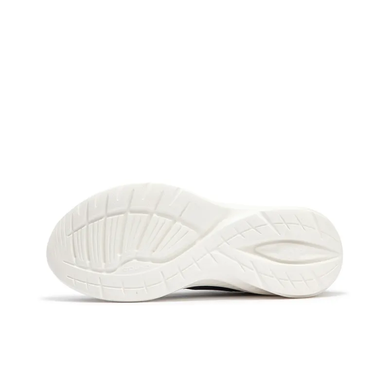 361° Sharp Leaf 2.0 Cushioning, Slip Resistant, And Abrasion Resistant Low Top Running Shoes Women's Black White-4