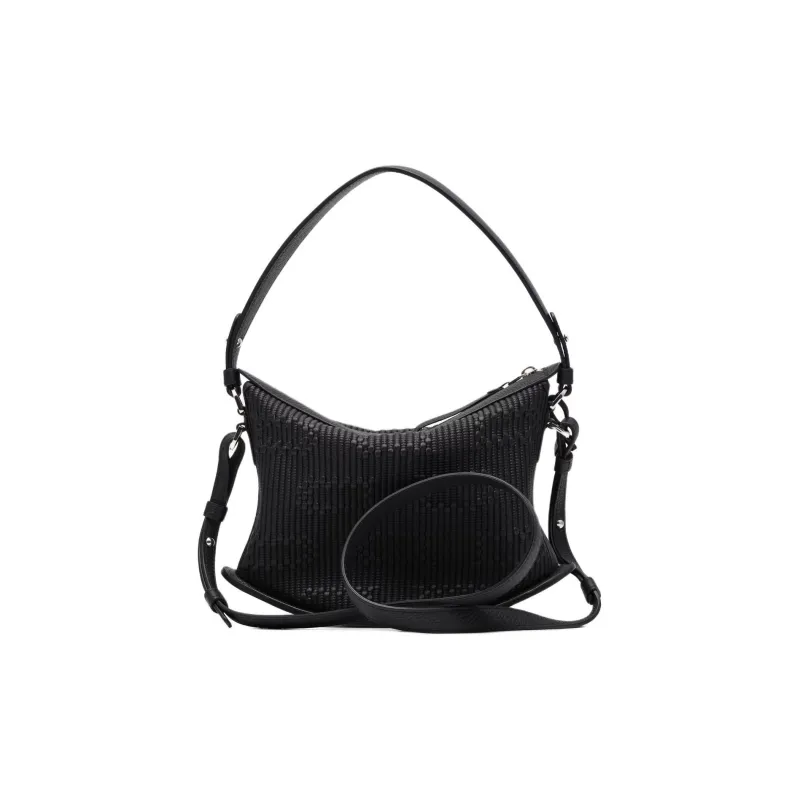 Delvau Pin Swing Taurillon Soft Soft Grain Calfskin One Shoulder Handbags Women's Black-2
