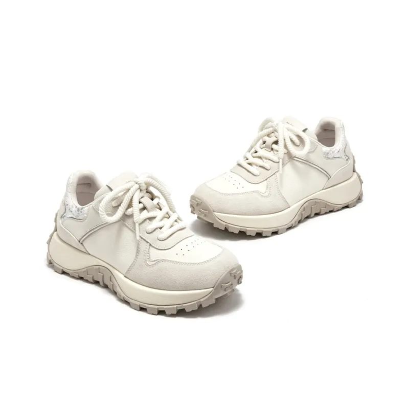 Beau Today Low Top Casual Shoes Women's Ecru-3