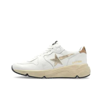 Golden Goose Running Sole White Gold Women's