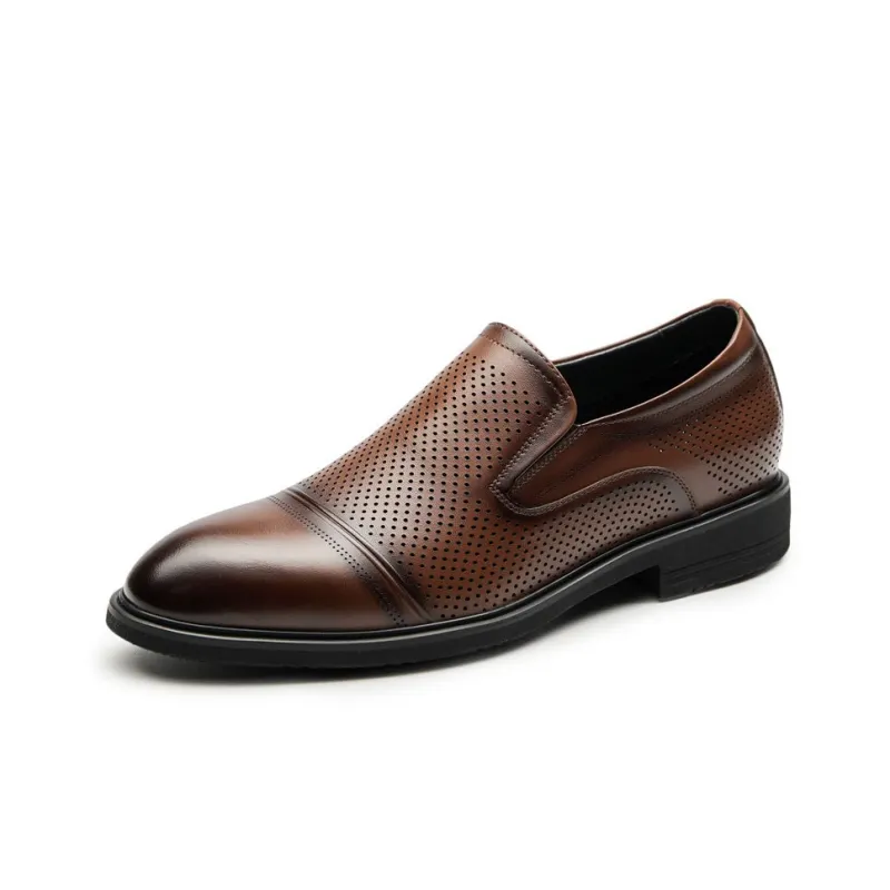 GOG Summer Breathable Business Formal Leather Shoes Men's-6