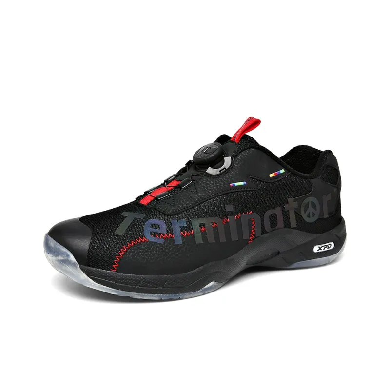 XPD Badminton Shoes Unisex Low Top Black-1