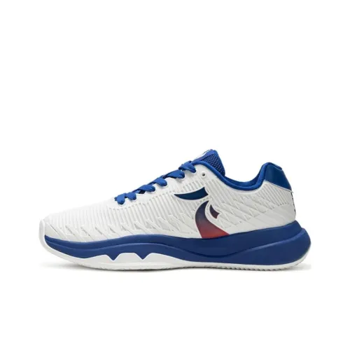 Le Coq Sportif Breathable Low Top Tennis Shoes Men's White Blue Red