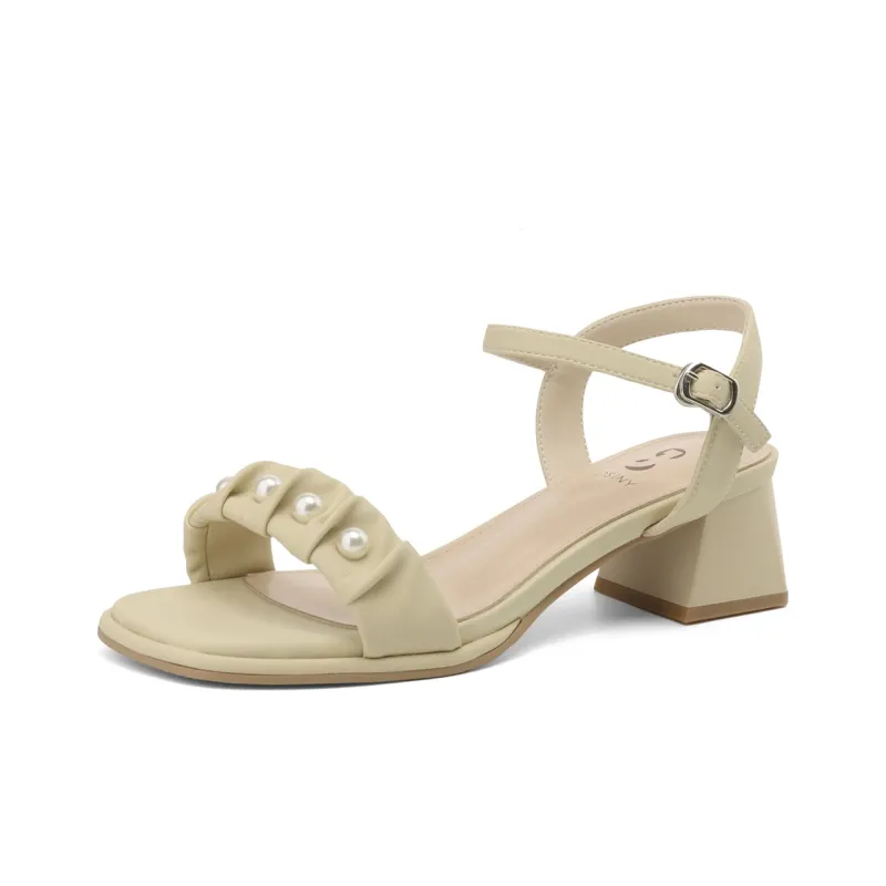 JOSINY Strap Sandals 4.6cm Women's Ecru/Light Yellow-7