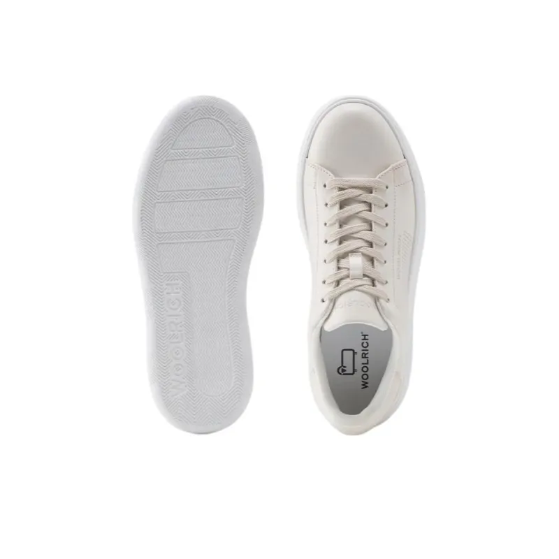 WOOLRICH Logo-print Leather Sneakers-4