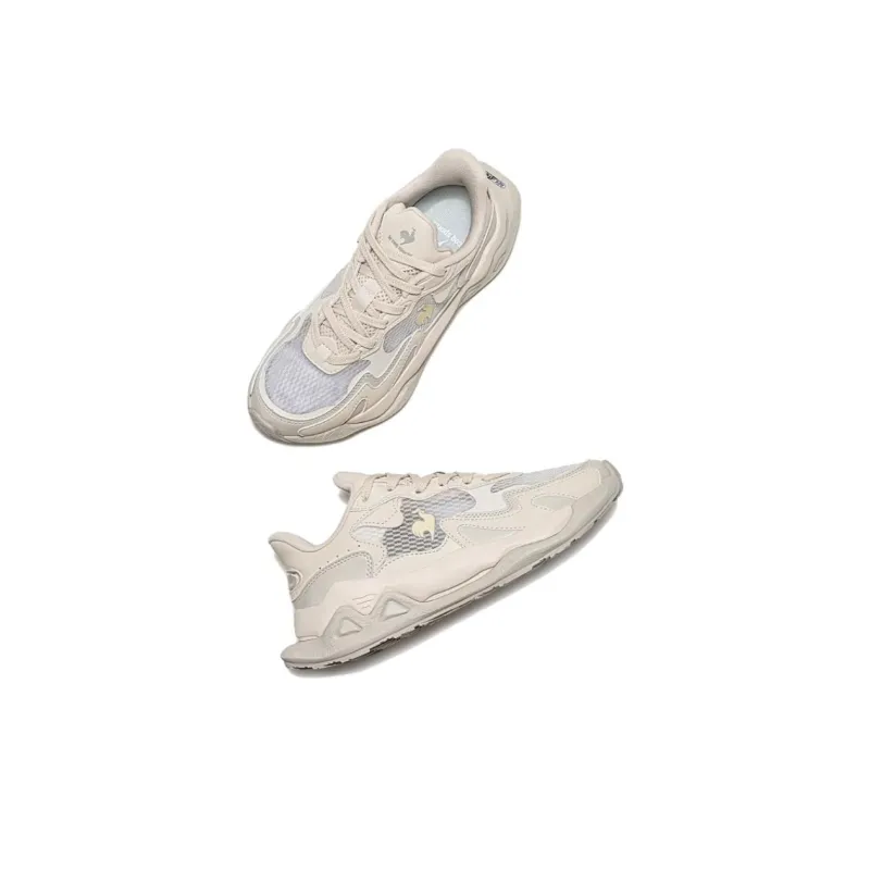 Le Coq Sportif Cushioning And Breathable Casual Shoes Women's Beige-2
