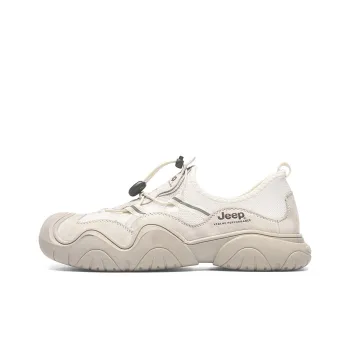 Jeep Cushioning Anti Slip Wear Resistant Breathable Lightweight Rebound Low Top Casual Shoes Unisex Sand