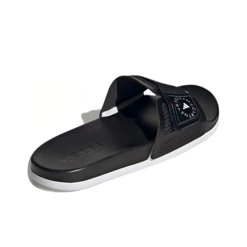 Adidas Slides By Stella McCartney Black White Women's-3