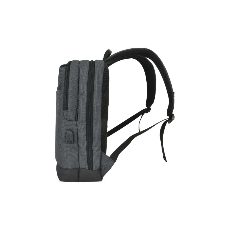 Traveler’s Choice Polycarbonate Backpack Unisex Gray-2