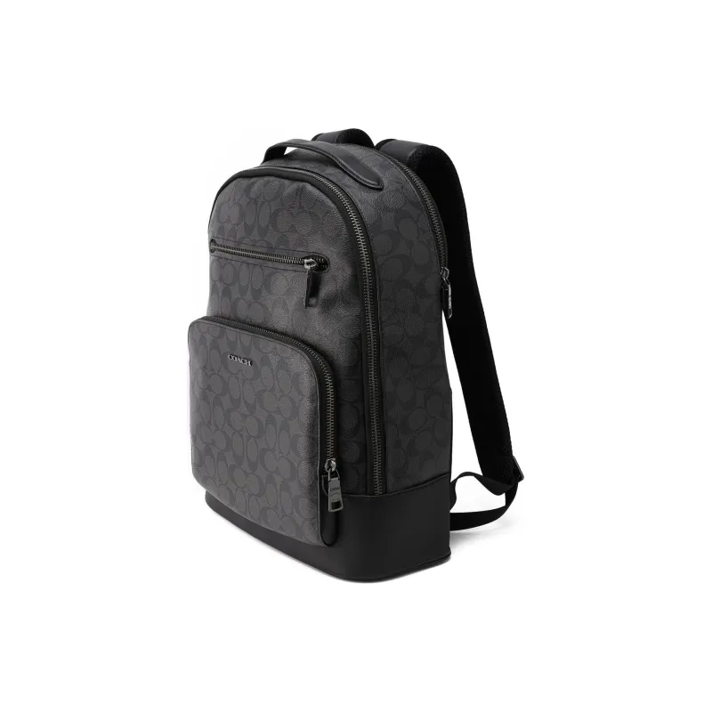 COACH ETHAN Fabric With Artificial Leather Backpack Large Size Men's Black-2