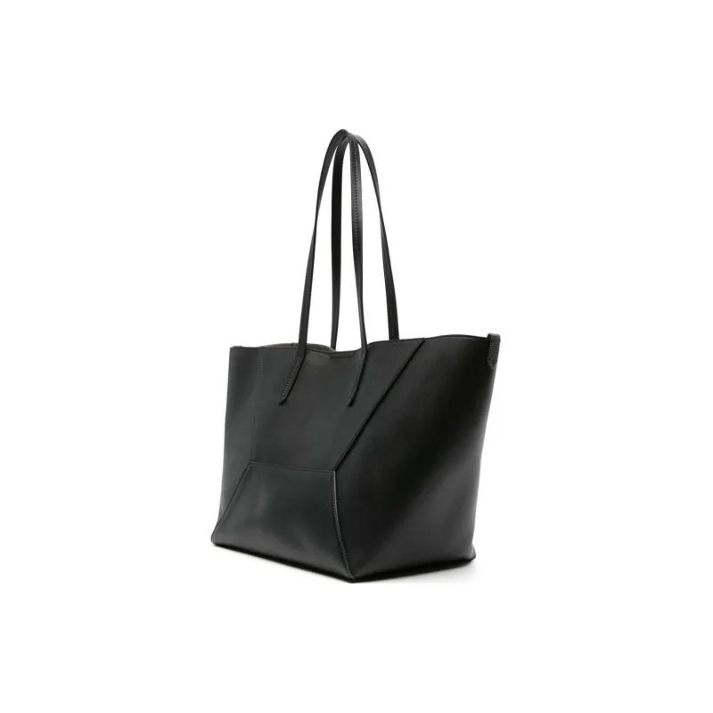 Brunello Cucinelli Logo Debossed Top Handle Bag-2