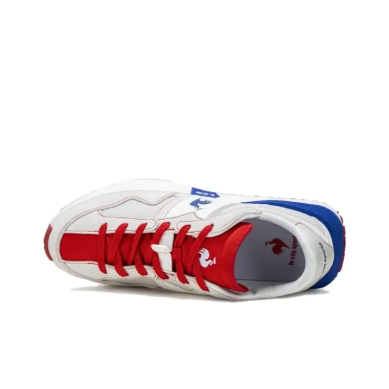 Le Coq Sportif Abrasion Resistant Support Low Top Casual Shoes Men's White Blue Red-2