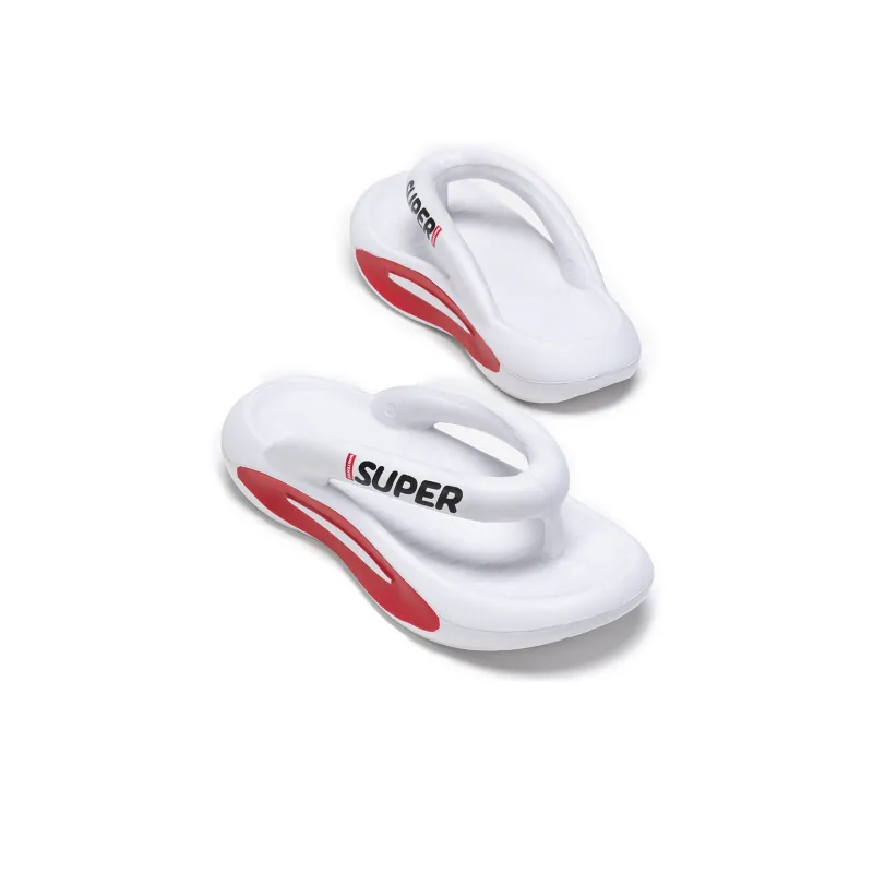 WHITE HOT Flip Flops Unisex-4