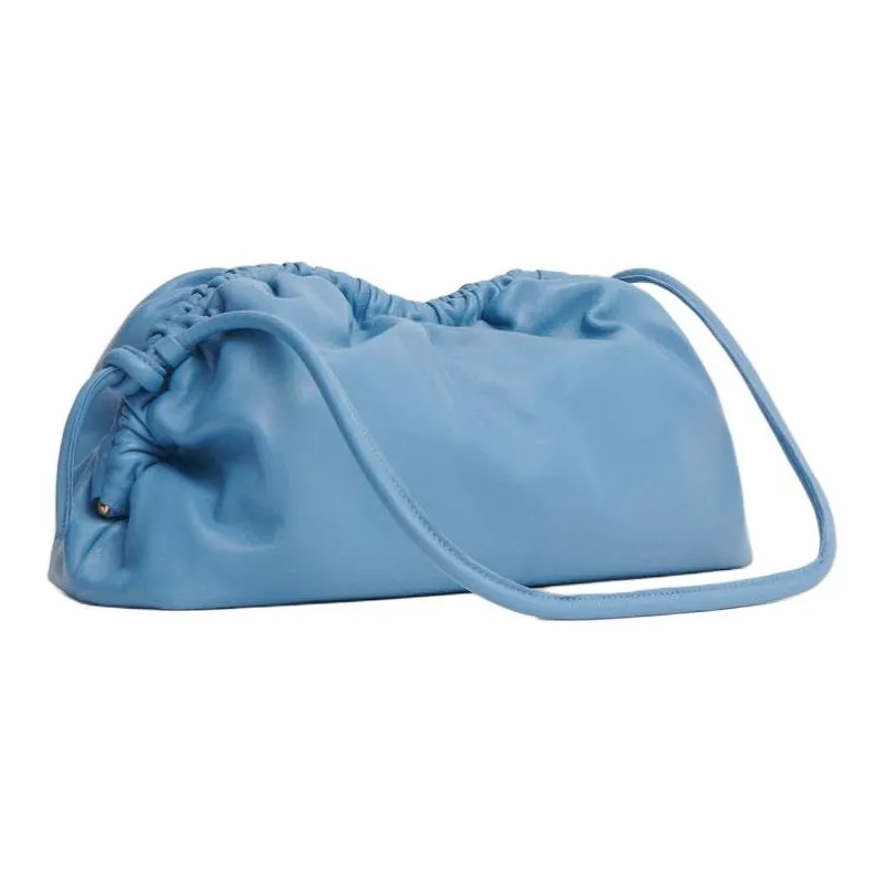 MANSUR GAVRIEL Lambskin Cloud Bag Clutch Extra Large Women's Lake Blue-1