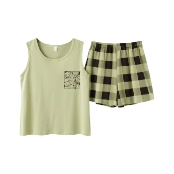 MADALLO Pajama Set Women's Yellow Green