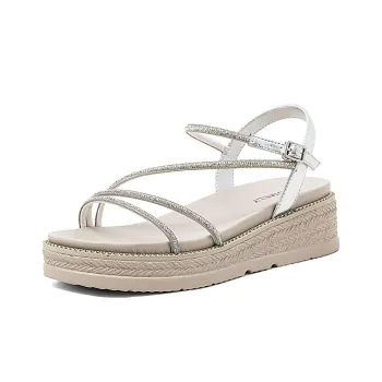COMELY Beach Sandals Women's Silver