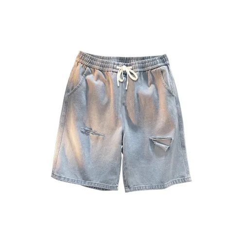 GDRX Denim Shorts Unisex Light Blue