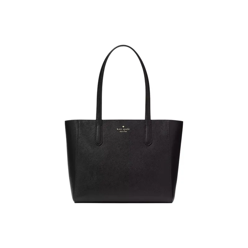 Kate Spade Staci Saffiano Leather Tote Bag, Shopping Bag, Handbag Medium Size Women's Black-0