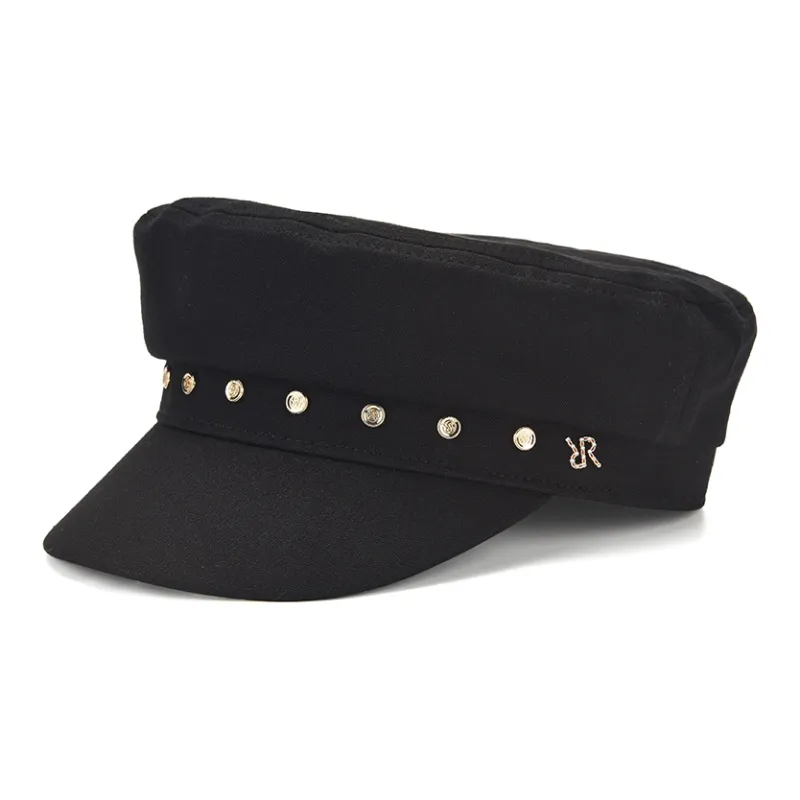 RARE Cotton Berets Women's Black-1