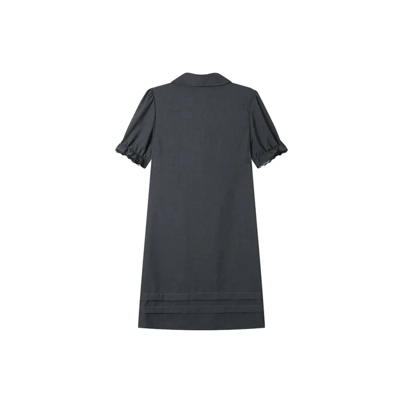 LOUISY AO Short Sleeved Dresses Women's Dark Gray-1