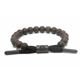 Rastaclat Ebony Small Lion Chinese Style Beaded Bracelet Unisex