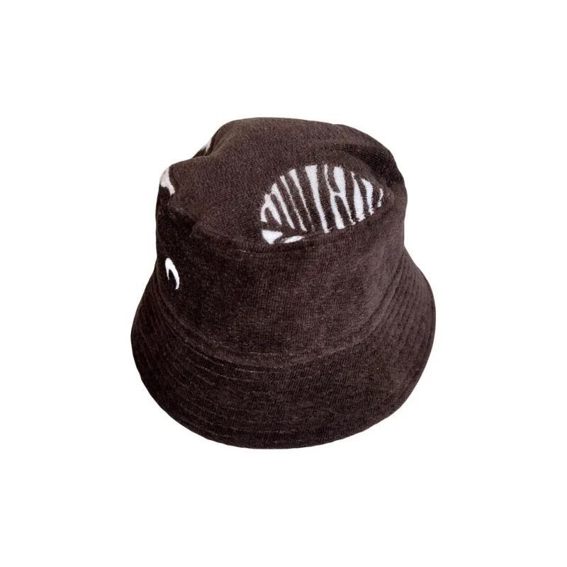 Marine Serre Cotton Bucket Hats Women's Brown-1