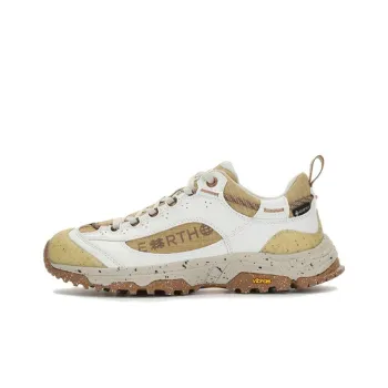 KOLON SPORT Slip Resistant Water Resistant Low Top Hiking Shoes Unisex Brown Gray