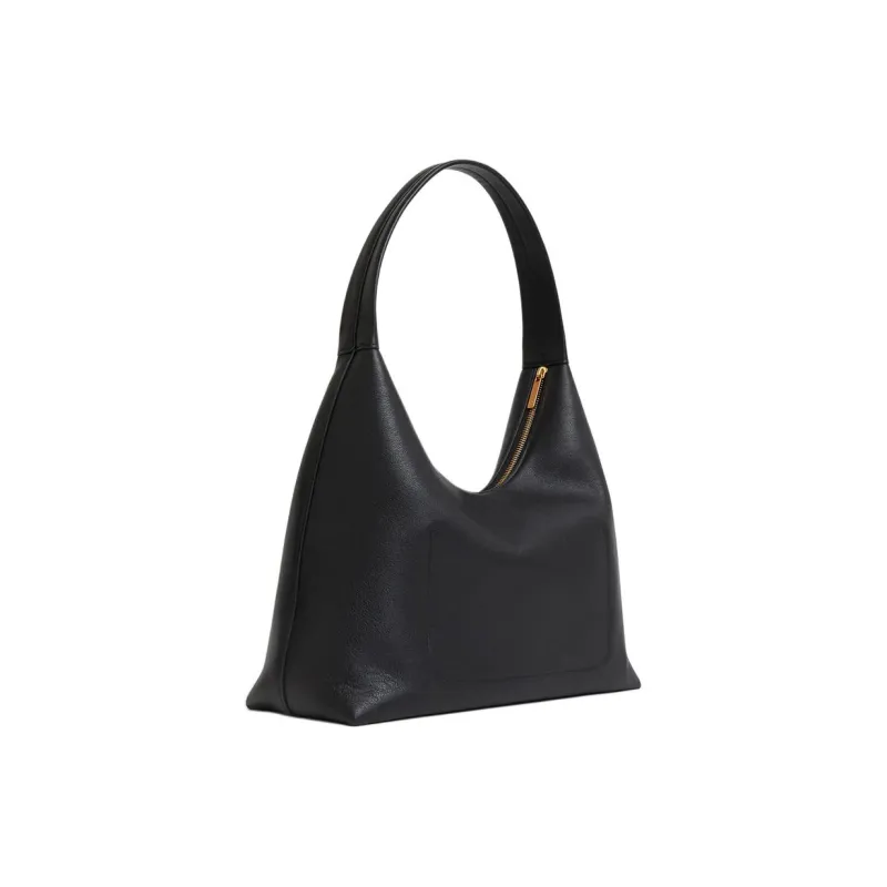 MANSUR GAVRIEL Rolled Calfskin Hobo Bag Handbag Shoulder Bag Medium Size Women's Black-1
