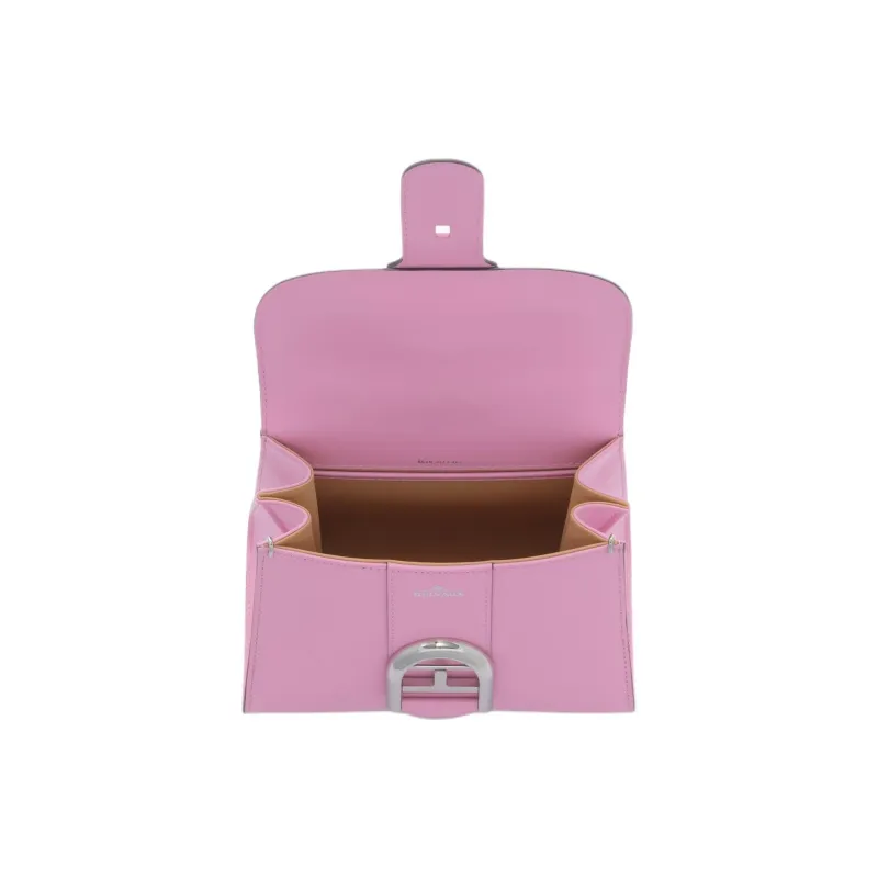 Delvau Brillant Calfskin Shoulder Bag Crossbody Bag Handbag Mini Women's Blue Orchid Pink-5