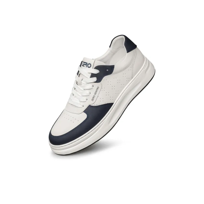 ZRO Skateboard Shoes Men Low Top White/White Gray/White Blue-4