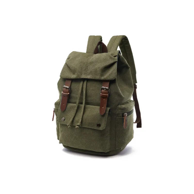 CMLZIUA Canvas Backpack Unisex Coffee/Black/Khaki/Dark Blue/Gray/Maroon/Army Green-20