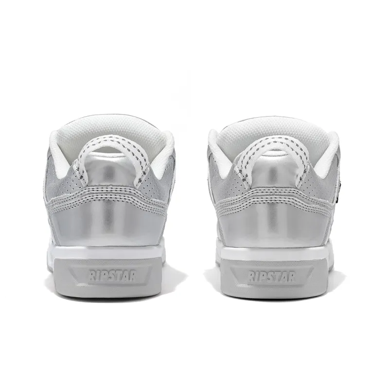 RIPSTAR SKBD Pro Puffy Shoes Low Top Skateboard Shoes Unisex Xingji Silver-3