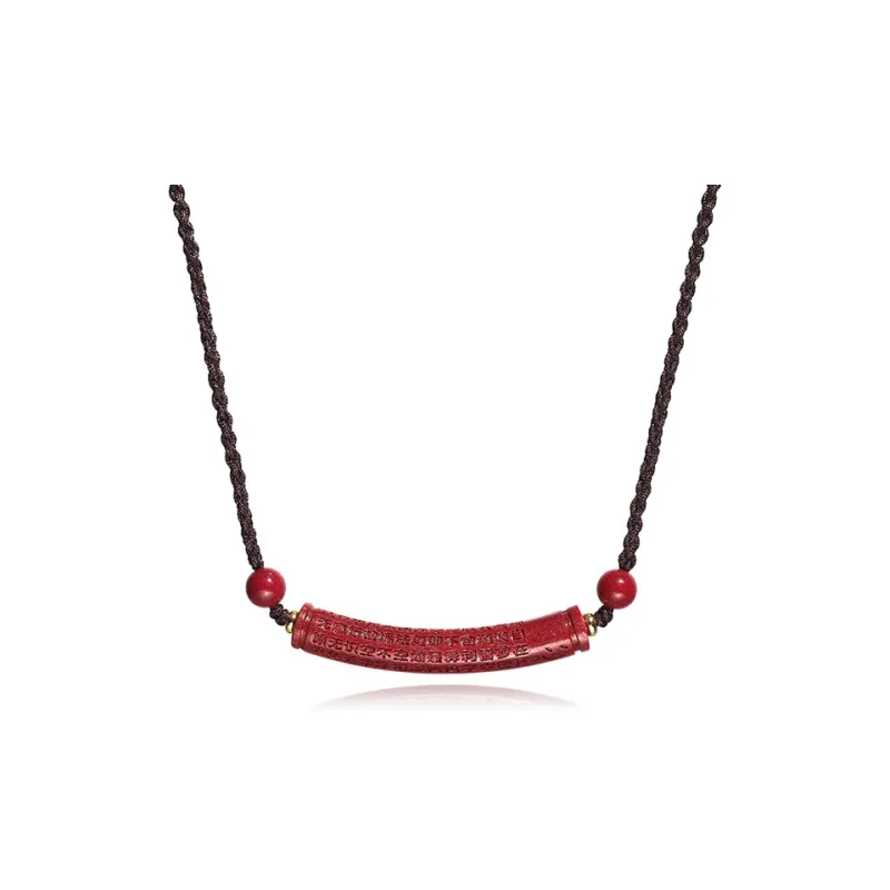 Moon Jewelry Reconstructed Cinnabar Necklaces Unisex-0