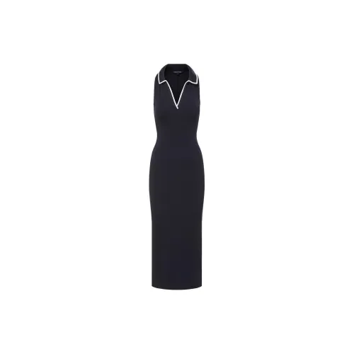 VERONICA BEARD Darien Contrast-trim Midi Dress