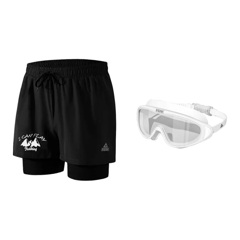 PEAK Swimming Sets Polyester Seaside, Swimming Pool Men's Black-6