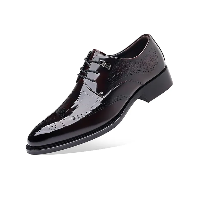 Help Men's Casual Shoes Men Low Top Black/Brown-2