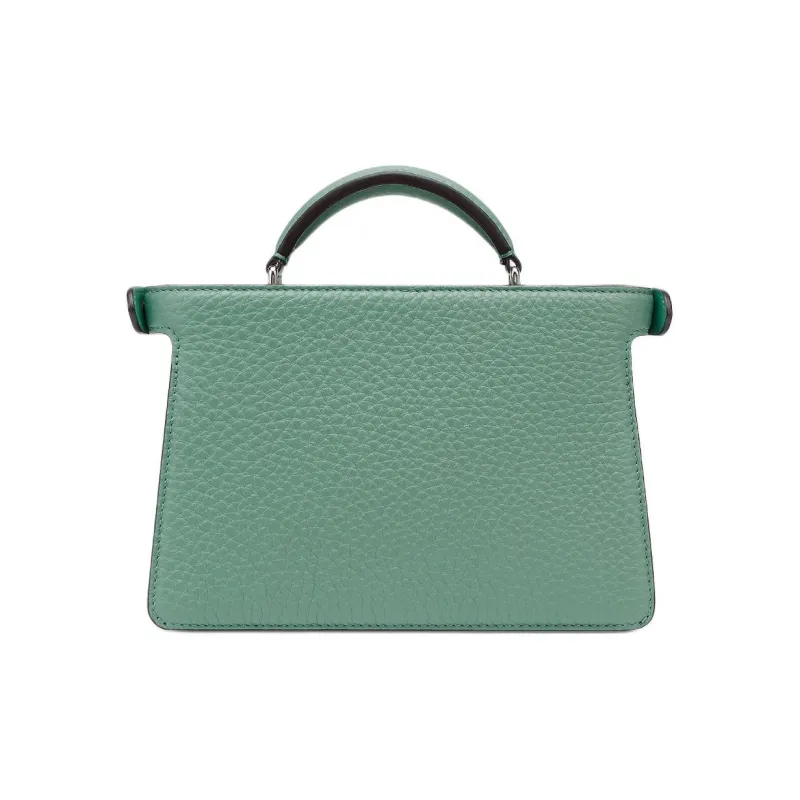 FENDI Peekaboo ISeeU Cuoio Romano Leather Upgraded Graphics Card Handbag Women's Tuscany Green-2
