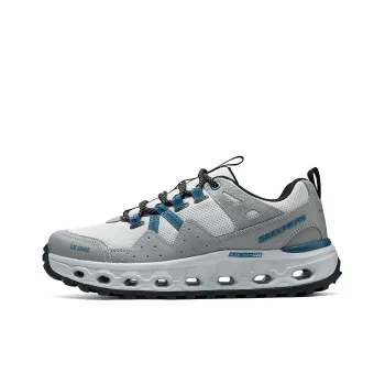 Skechers Cloud Sea Cushioned Slip Resistant Low Top Running Shoes Men's Gray