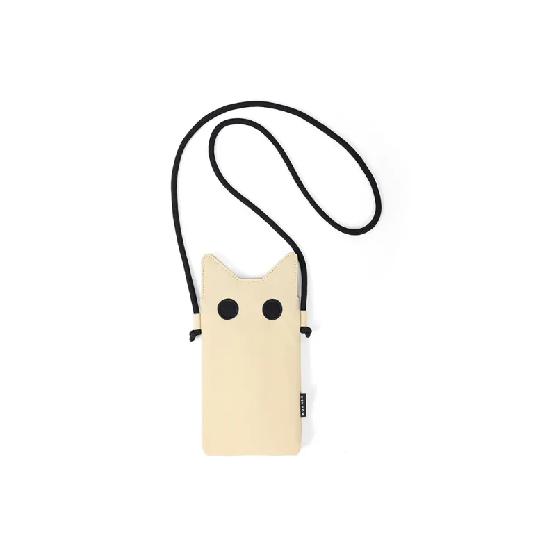 NOXXON Nylon Fabric Cell Phone Pouch Crossbody Bags Medium Size Women's Obsidian Black/Khaki/Haze Blue-4